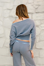 Bellamy Stripe Off Shoulder Sweater
