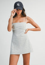 Contrast Binding Romper