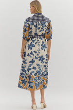 Botanical Print Dress