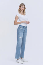 Low Rise Distressed Jeans