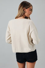 Rolled Neck Cardigan