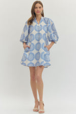 Blue Motif Dress