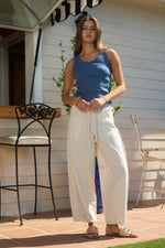 Pinstripe Drawstring Pants