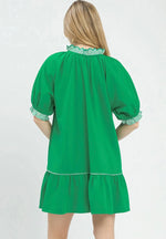 Contrast Trim Dress