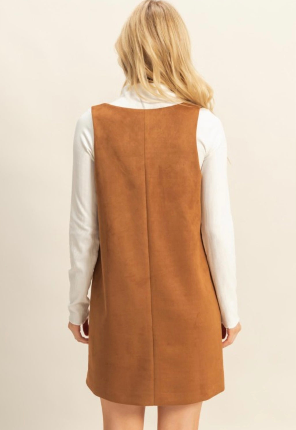 Suede Shift Dress