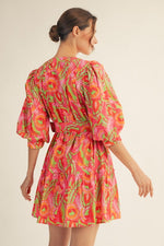 Geo Floral Dress