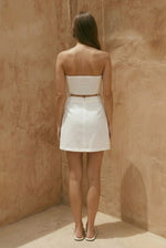 Beaded Strapless Mini Dress