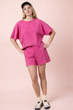 Dual Texture Shorts Set
