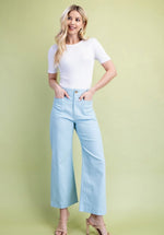 Sky Blue Crop Pants