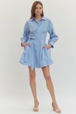 Chambray Wrap Dress