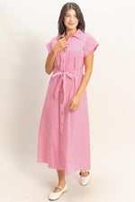 Poplin Midi Shirt Dress