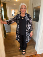 Printed Mesh Cardigan