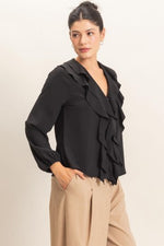Cascading Ruffles Blouse