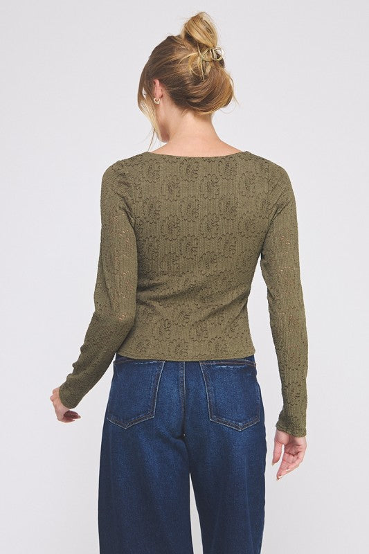 Embroidered Lace Top
