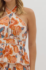 Floral Tiered Midi Dress