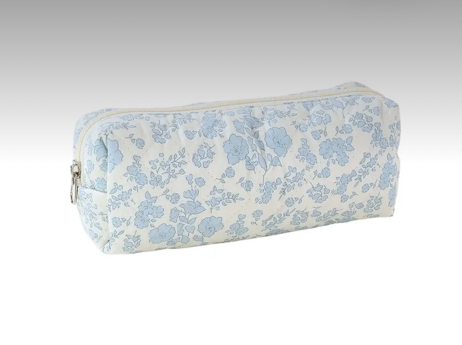 Blue Garden Makeup Bag -Small