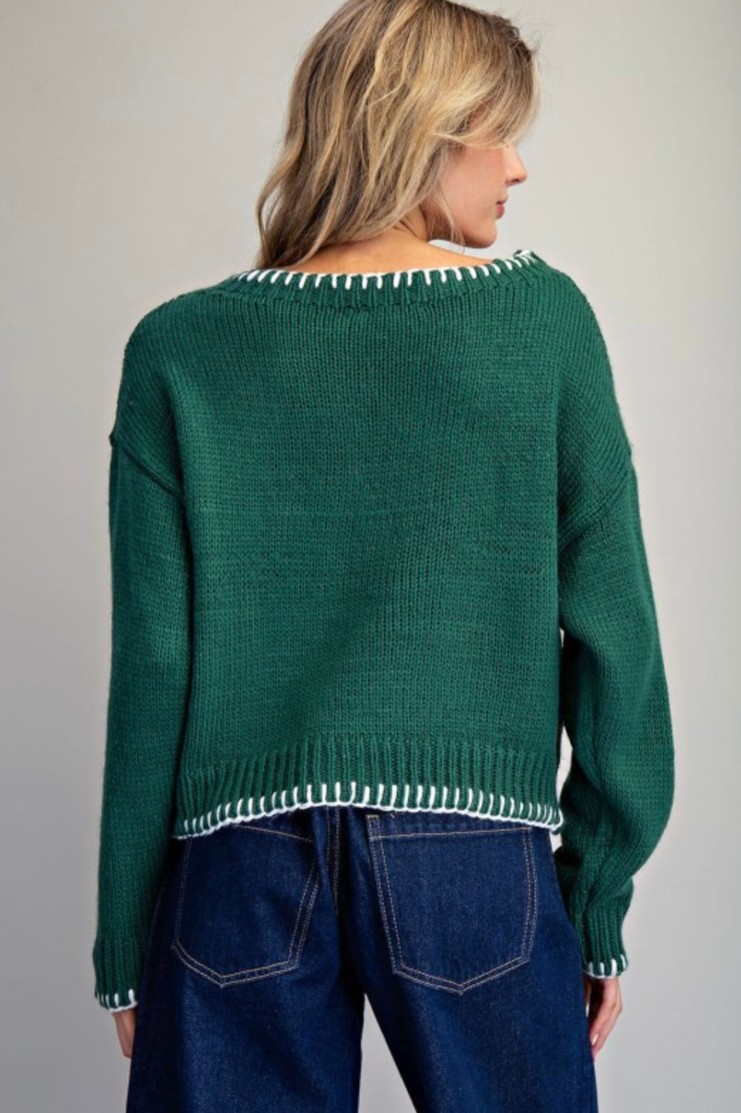 Merry Contrast Sweater
