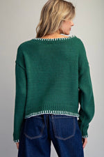 Merry Contrast Sweater