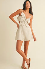 Linen Flower Jumpsuit