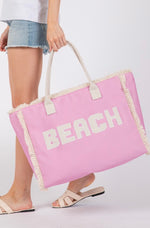Embroidered Beach Bag