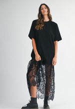 T-shirt Lace Maxi Dress