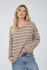 Striped Textured Pullover