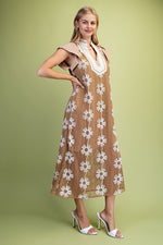 Floral Crochet Midi
