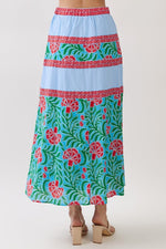 Sutton Mixed Print Maxi Skirt