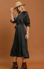 Satin Lace Midi