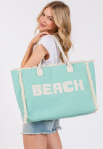 Embroidered Beach Bag