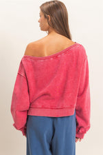 Off Shoulder Sweatshirt