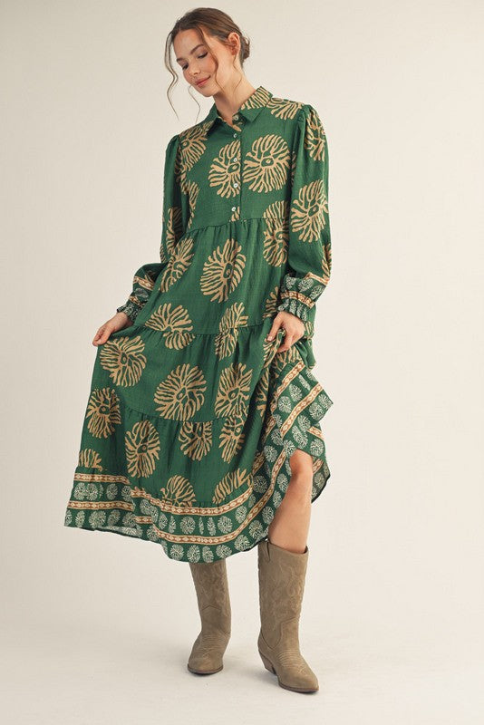 Tiered Boho Dress