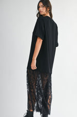 T-shirt Lace Maxi Dress