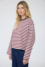 Stripe Boxy Knit Top