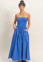 Priscilla Strapless Midi Dress