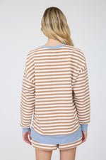 Stripe-Contrast Knit Top