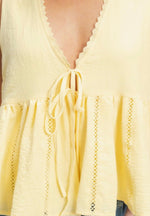 Christia Lace Trim Top