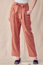 Belted Suede Pants
