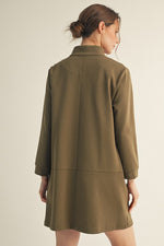 Stand-Up Shift Dress.