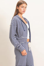 Waffle Stripe Hoodie