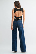 JBD Faux Pocket Wide Leg