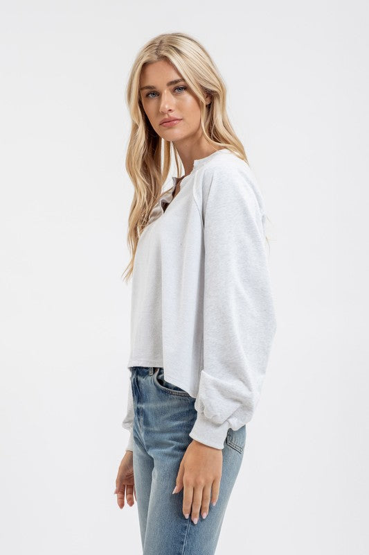 Exposed Seam Sweatshirt