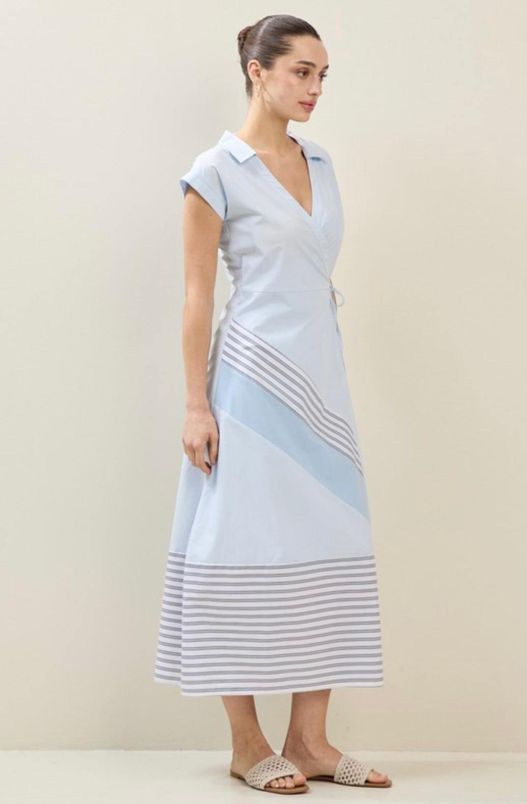 Maxi Wrap Shirt Dress
