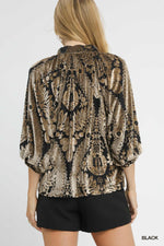 Velvet Damask Blouse