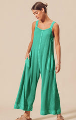 Waffle Wide Leg Jumpsuit