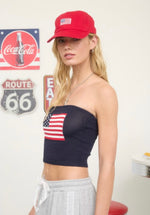American Flag Crop Top