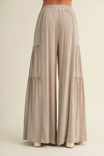 Lace Trim Palazzo Pants