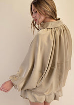 Silky Bomber Jacket
