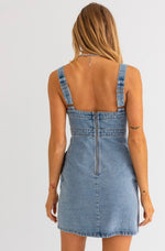 Sweetheart Denim Dress