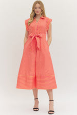 Candy Stripe Midi Dress